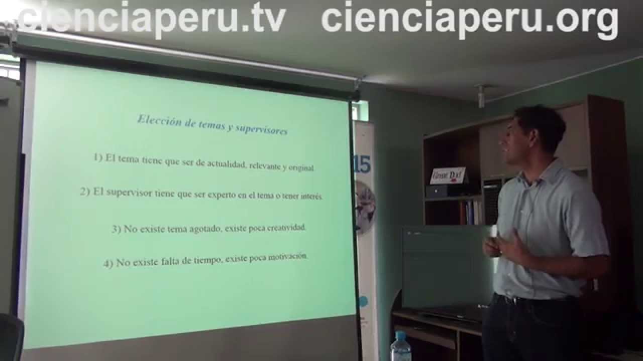 Cómo hacer un trabajo de tesis: Enrique Solano