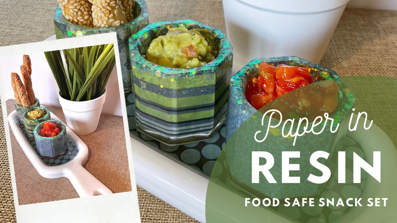 Paper in Resin - Food Safe Resin Snack Set 