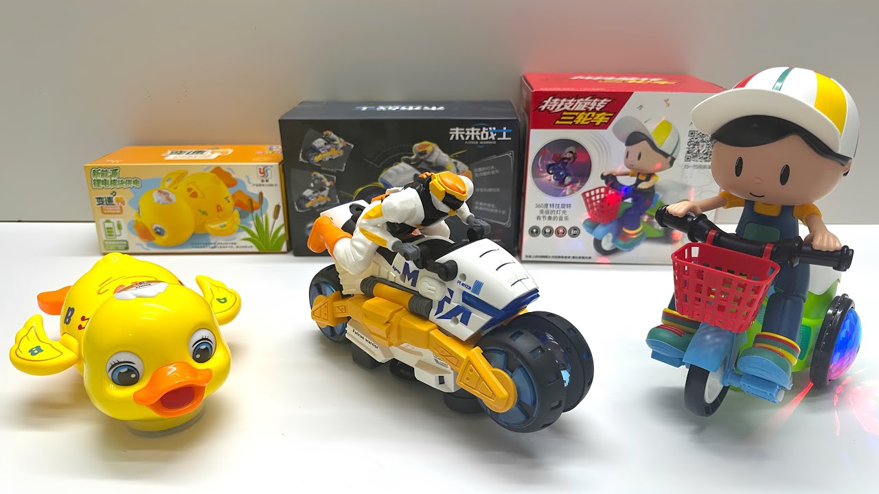 Unboxing｜Electric Transforming Motorcycle｜Electric Duckling｜Electric Tricycle｜Fun Toy Review