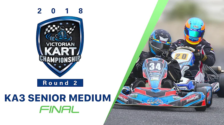 2018 Victorian Kart Championship Round 2 KA3 Senior Medium class final at Go-Kart Club of Victoria