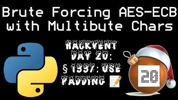 Brute Forcing AES-ECB with Emoji [Hackvent 2022 - Day 20]