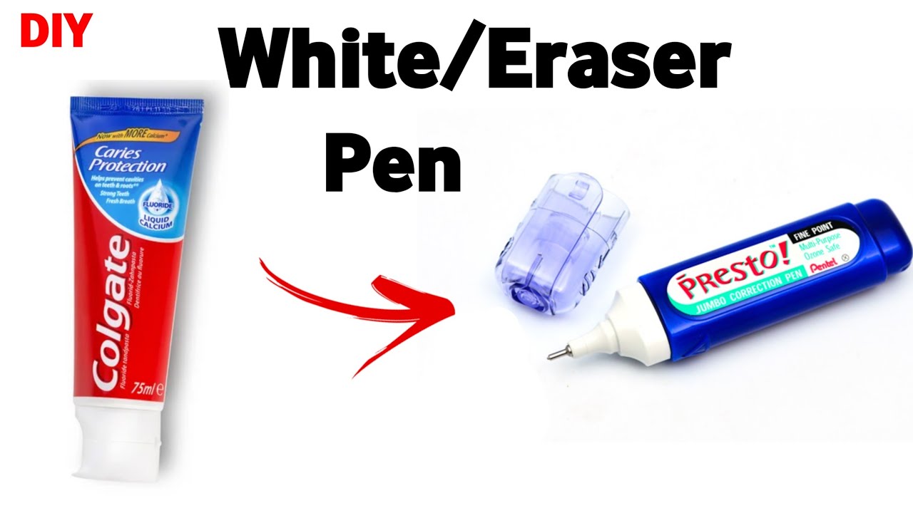 Diy White Pen/Homemade Diy White Pen/How to make white Pen at home