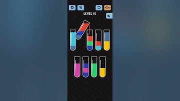 color water sort puzzle level 15 walkthrough solution