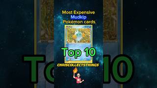Top 10 Pokémon MUDKIP cards 💦 #shorts #top10 #mudkip
