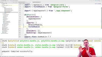 Building a Angular4+ Web App | S4P22 | Using ngModel for cleaner code and adding a FormsModule