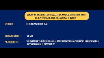 R : DEMOS AND GETTING HELP #swayamprabha #CH35SP