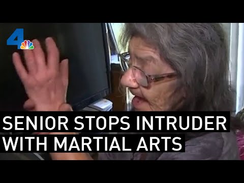67-Year-Old Hero Confronts and Stops Intruder by Using Her Martial Arts Skills | NBCLA