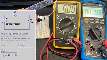 How to measure output impedance with a multimeter