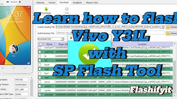 Learn how to Flash Vivo Y31L with SP Flash tool | Flashifyit