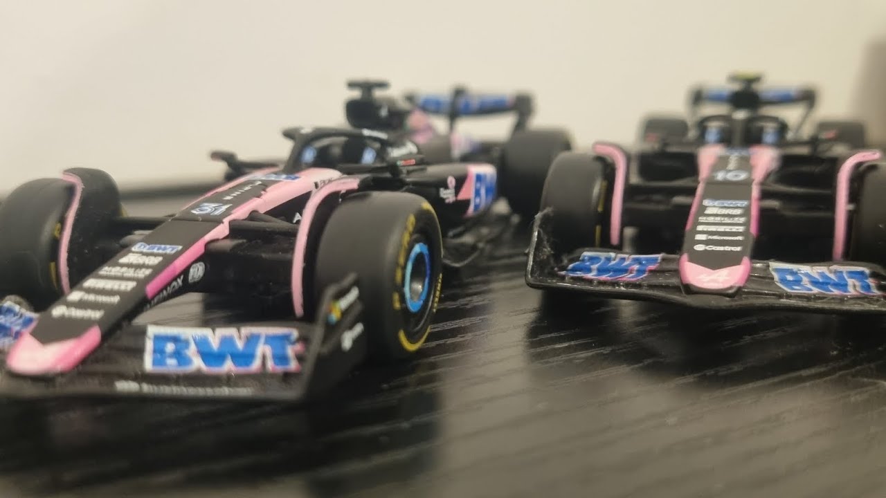 Bburago f1 1/43 2024 BWT Alpine A524 Pink Bahrain Livery Review.
