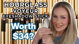 NEW! HOURGLASS VOYEUR EYESHADOW STICKS \ TRYING ALL 7 SHADES !