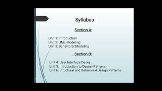 Introduction to  Object Oriented Software Modeling and Design