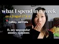 What i spend in a week living in sydney as a frugal 27 yo  unpopular opinions  tips to save more