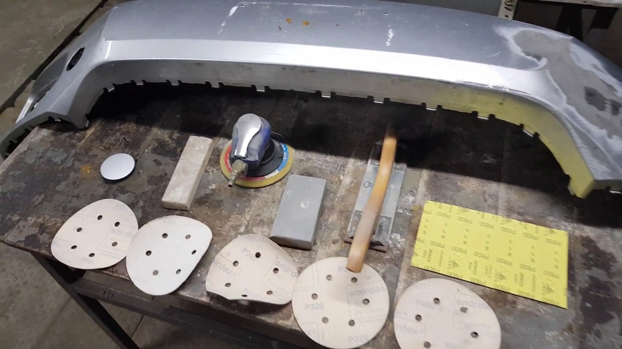 Школа автомаляра. Подготовка бампера к покраске. Авто из США ремонт под ...