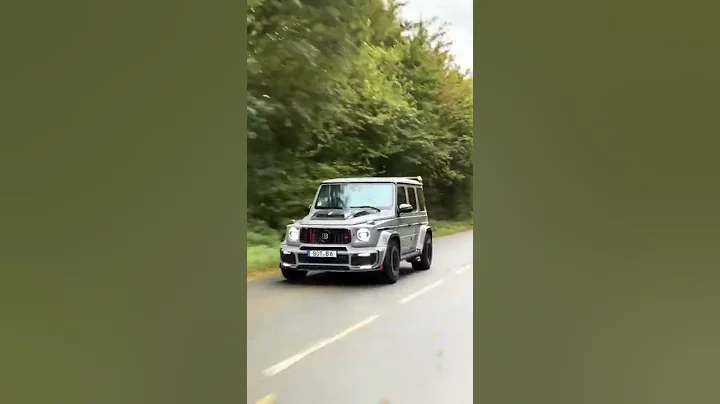 Brabus G63 800 With The Craziest Launch 🚀 #cars #luxury #speed #supercars #mercedes #brabus