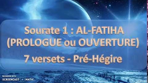 Le coran: Sourate 1 AL-FATIHA (PROLOGUE ou OUVERTURE)_ سعد الغامدي_ سورة الفاتحة