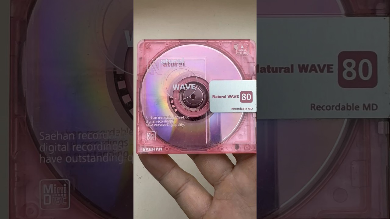 ミニディスクSaehan Natural wave Pearl pink Minidisc MD 80