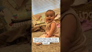 Refused to take anap, so now I'm grinning like didn't just play myself 🤍 babies view 🐣 #babiesview