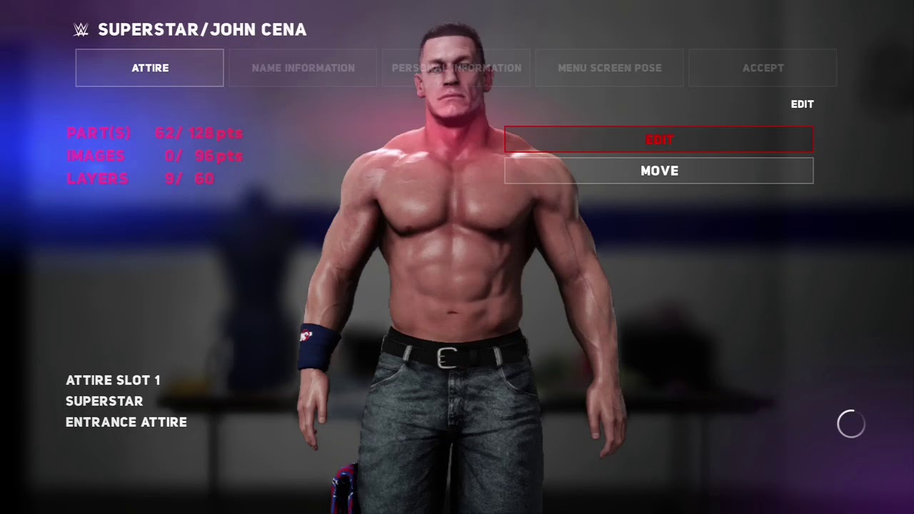 Wwe 2k18 John Cena Wwe Supershowdown Ring Attire Tutorial Without Custom Logos Youtube - john cena attire roblox