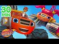 Blaze Family&#39;s BLAZING Speed Adventures! | 30 Minute Compilation | Blaze and the Monster Machines