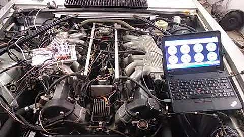 Jaguar V12 preHE first run on Speeduino