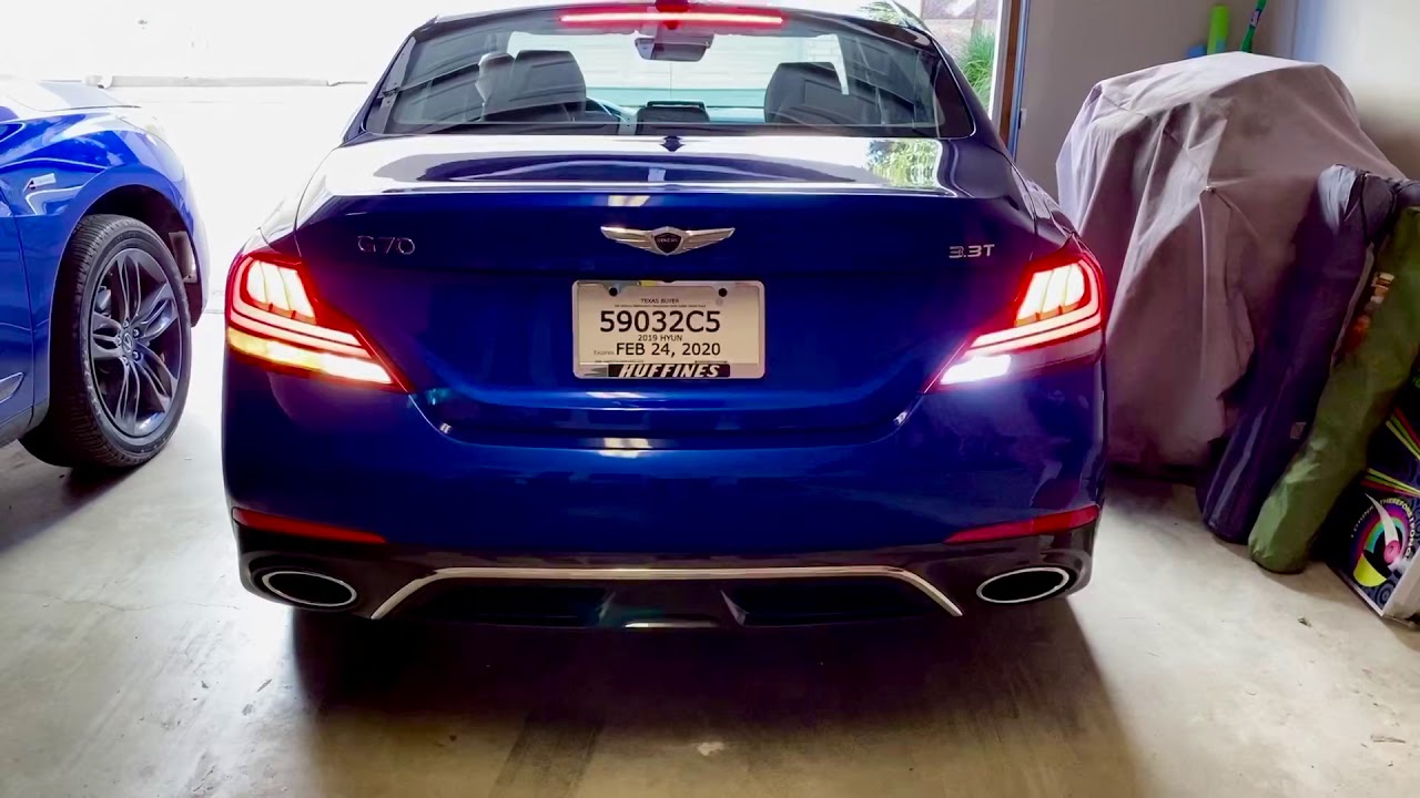 Genesis G70 Turn & Reverse LED Lights - YouTube
