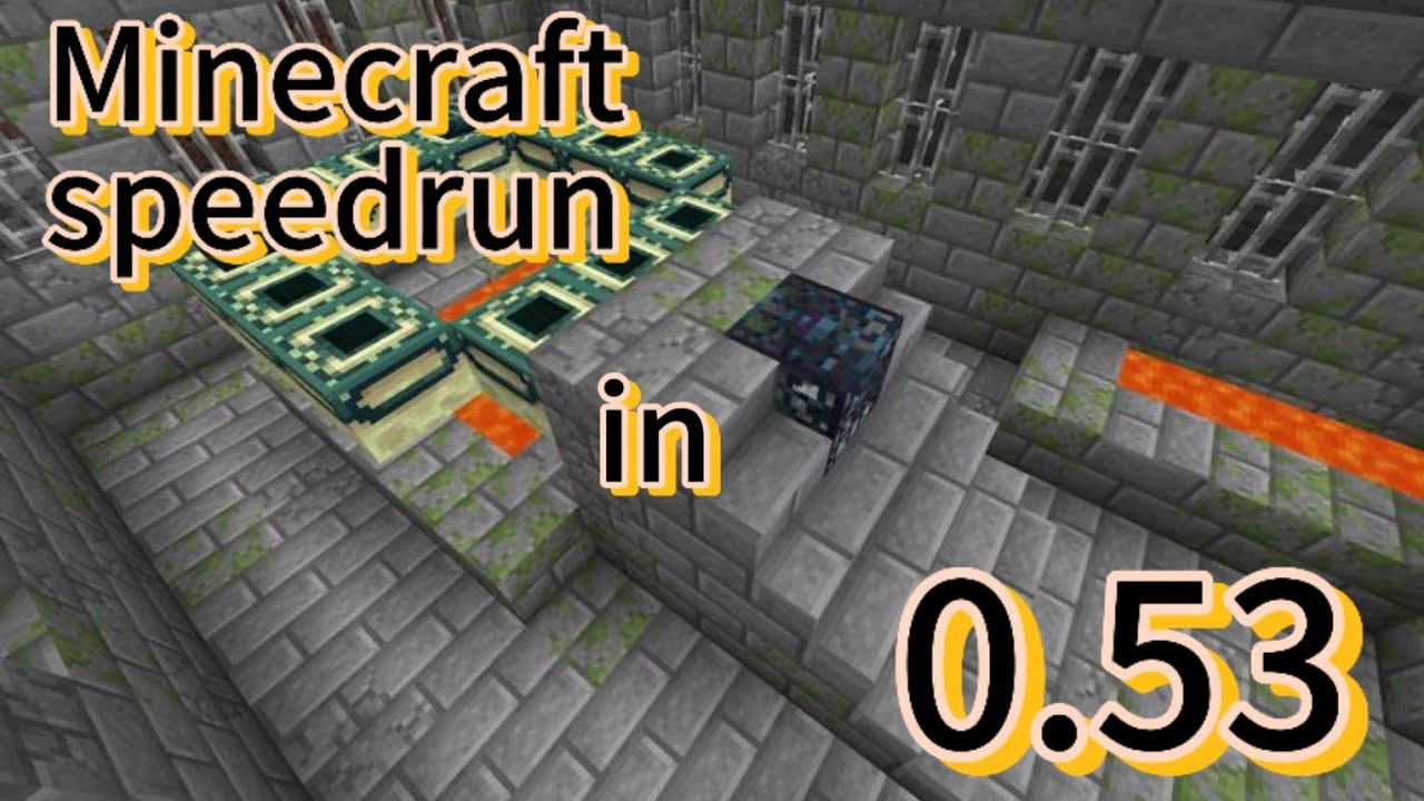 Minecraft Speedrun in 0.53 seconds - YouTube