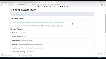 Monitor a docker container