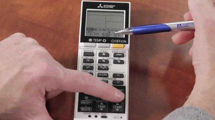 Mitsubishi MSZ-FH Remote (SG15H) - Weekly Timer Programming