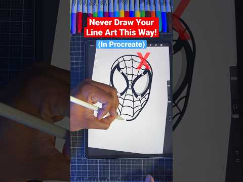 Never Draw Your Line Art This Way  Procreate procreate shorts digitalart