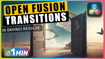 How to OPEN FUSION TRANSITIONS in Fusion Page in Davinci Resolve