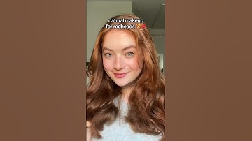 natural makeup for redheads 👩🏼‍🦰💋💗 #redhead #redhair #makeup #makeuptutorial #sadiesink