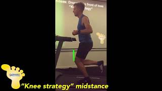 Enhance Running: Knee forward of toe “knee strategy” during midstance