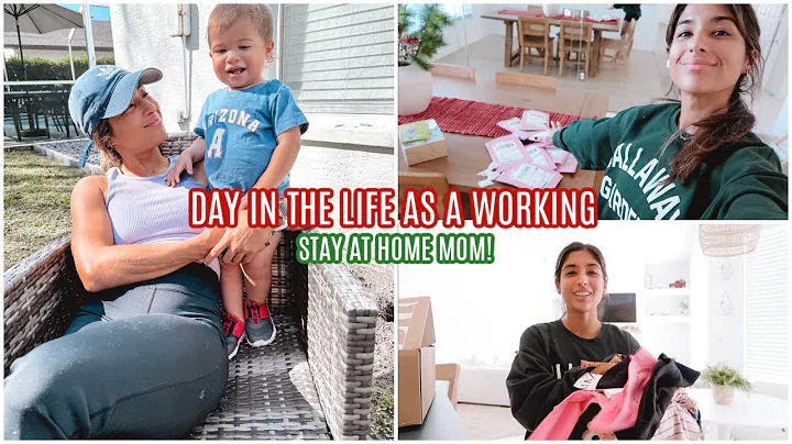 VLOG: DAY AS A WORKING STAY AT HOME MOM! | Zara ha...