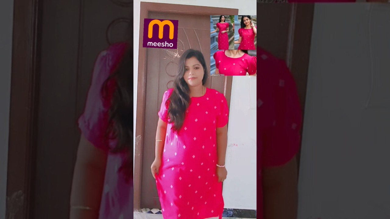 Trending 🥰 pink 🩷 kurti set in messho & low price 😱 