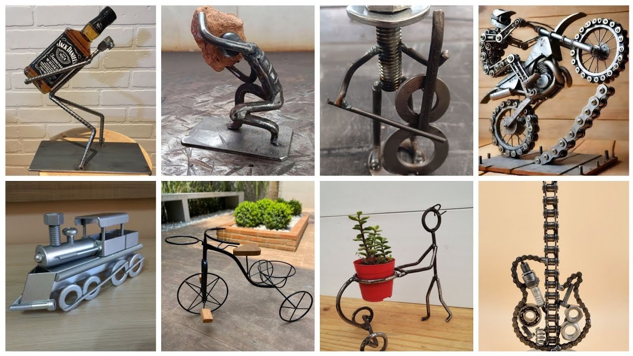 40 идей для поделок и украшений из металлолома!