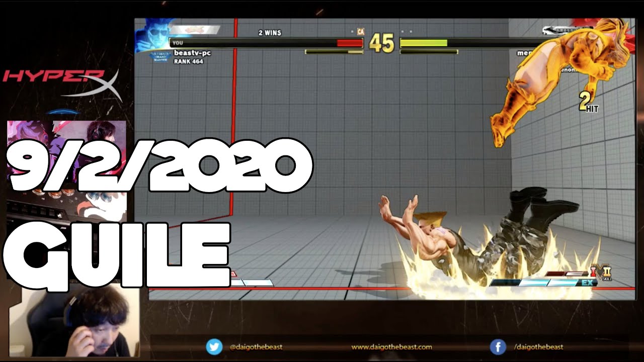 【BeasTV Highlight】 9/2/2020 Street Fighter V ガイル Guile Part 2