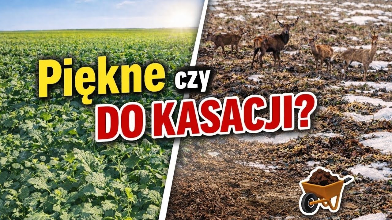 Lustracja rzepaku po zimie. Sarny zjadły wszystko...