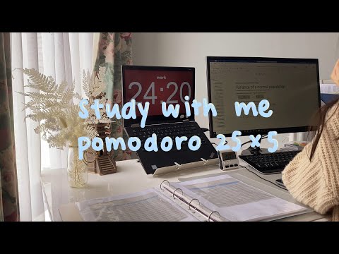 Study With Me With Lofi Music | Pomodoro