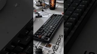 wuquestudio Paper65 Custom Mechanical Keyboard meletrix MCAPS Metal Keycaps | desktop setup | Typing