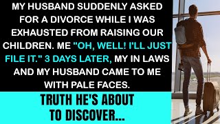 "My Husband Suddenly Divorced Me While I Was Exhausted from Raising Our Children, but 3 Days Later