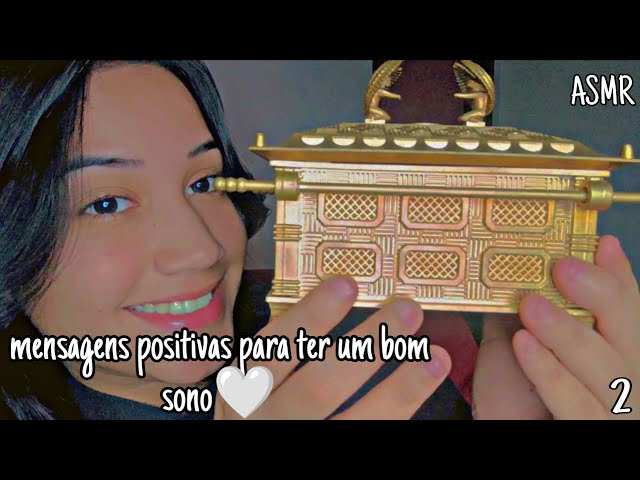 ASMR- Vou ler para você mensagens positivas para que tenha um bom descanso 🤍
