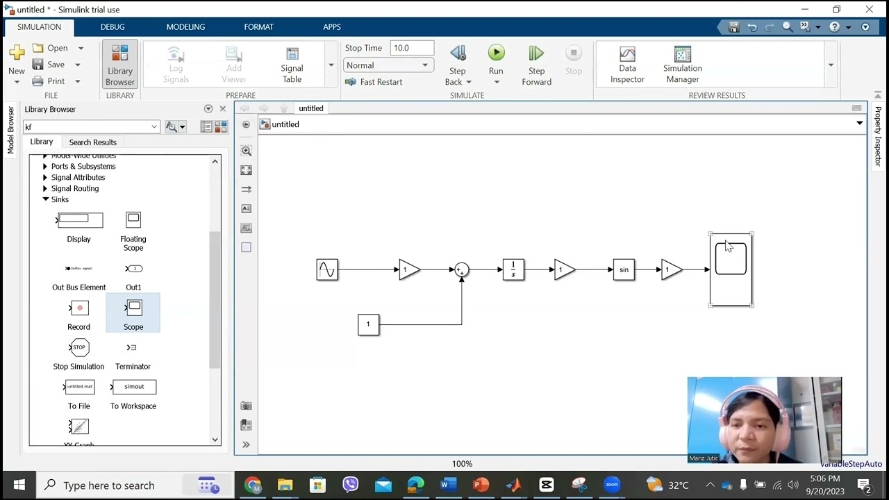Frequency Modulation Simulation using Matlab Simulink