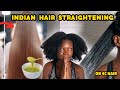 The results were unexpected!😱| I Tried Viral Indian Hair Straightening Treatment on My Type 4 Hair