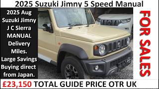 2025 Aug Suzuki Jimny JC Sierra 1.5i 5 Speed Manual Delivery