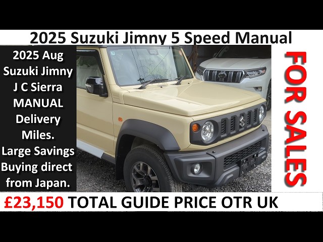SOLD: 2025 Aug Suzuki Jimny JC Sierra 1.5i 5 Speed Manual Delivery