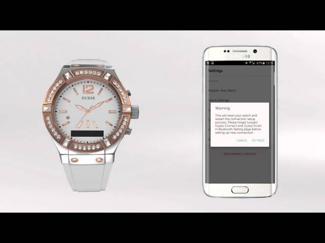 How to Troubleshoot an Android and GUESS Connect Smartwatch 