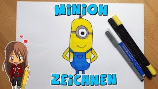 Minion simply drawing for kids | from 6 years | Drawing with Evi | German