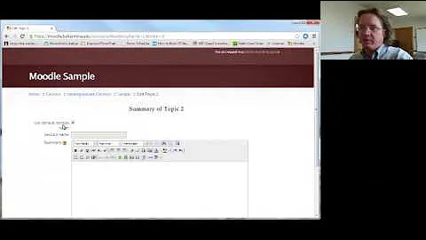 Changing Topic or Week Names in Moodle