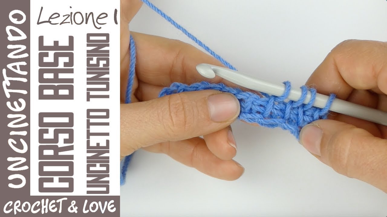 Tunisian Crochet Course - Lesson 1 - the base and the Tunisian Simple  Stitch (tss) - YouTube